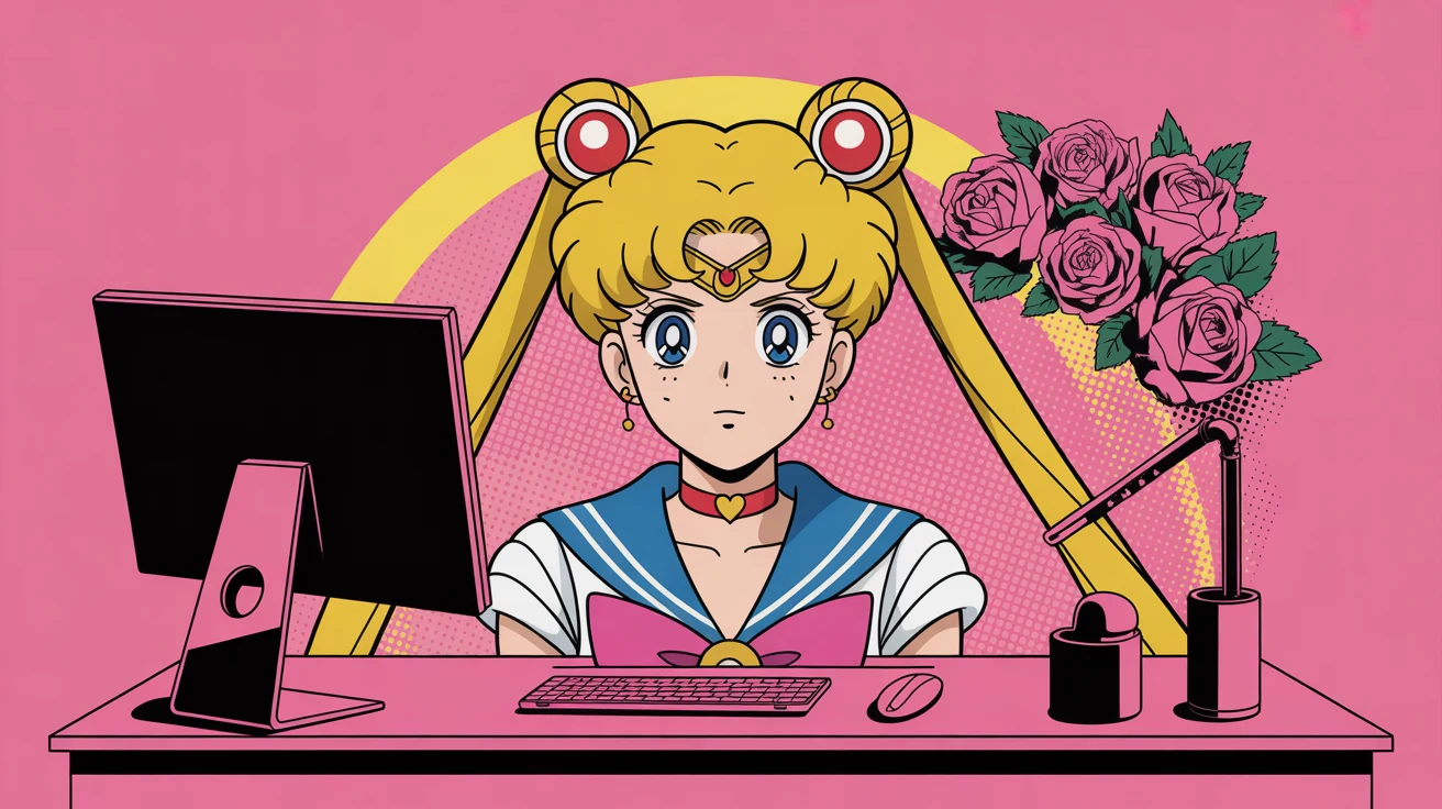 Anime gaming desk mat design