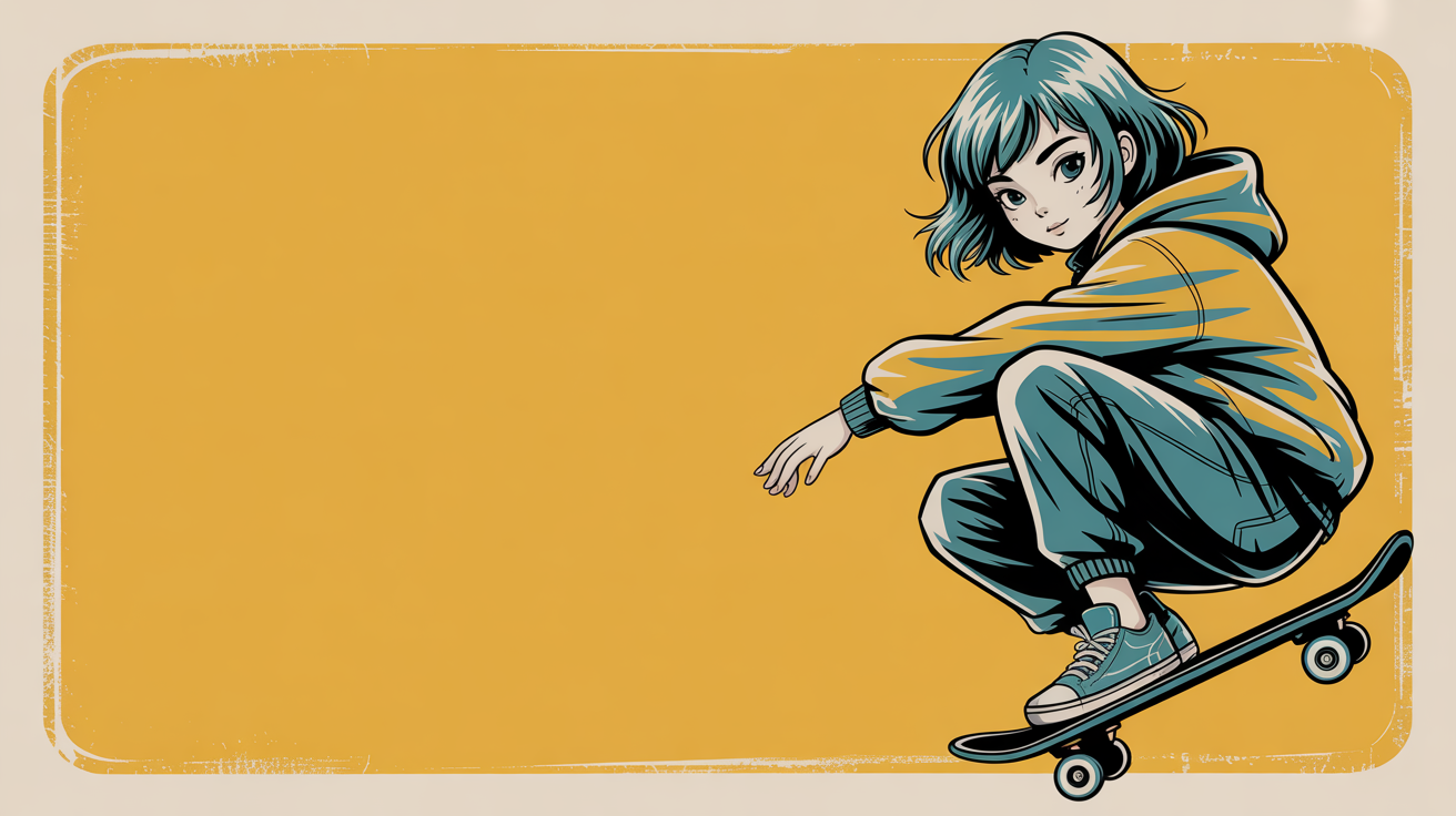 Streetwear Skater gaming desk mat