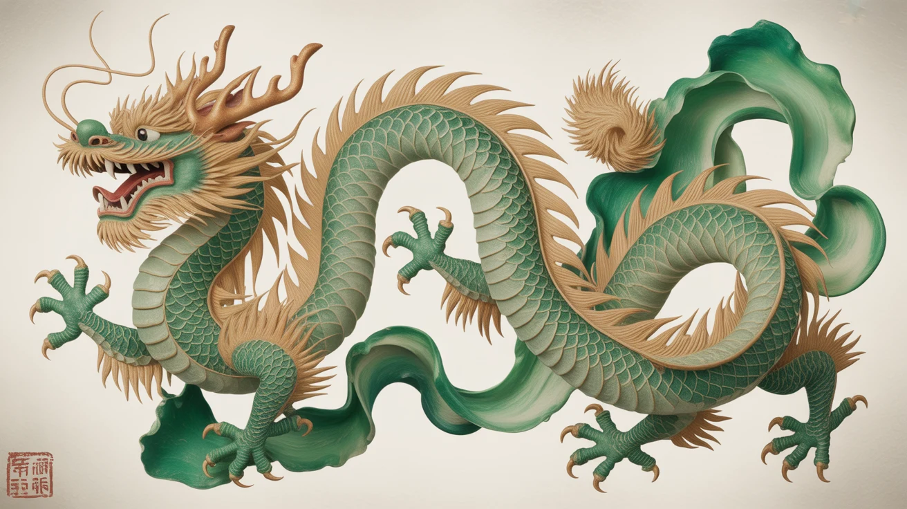 Asian Art gaming desk mat design