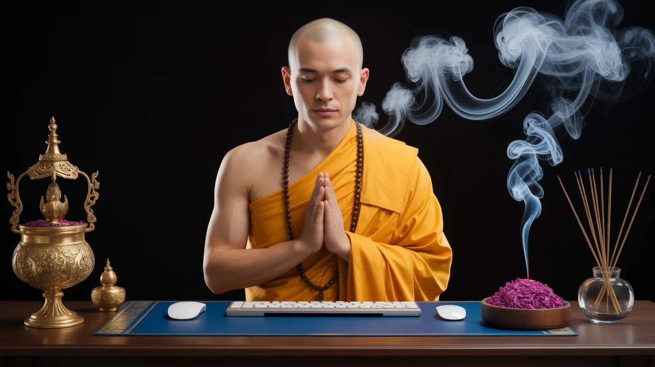 Asian Art gaming desk mat design