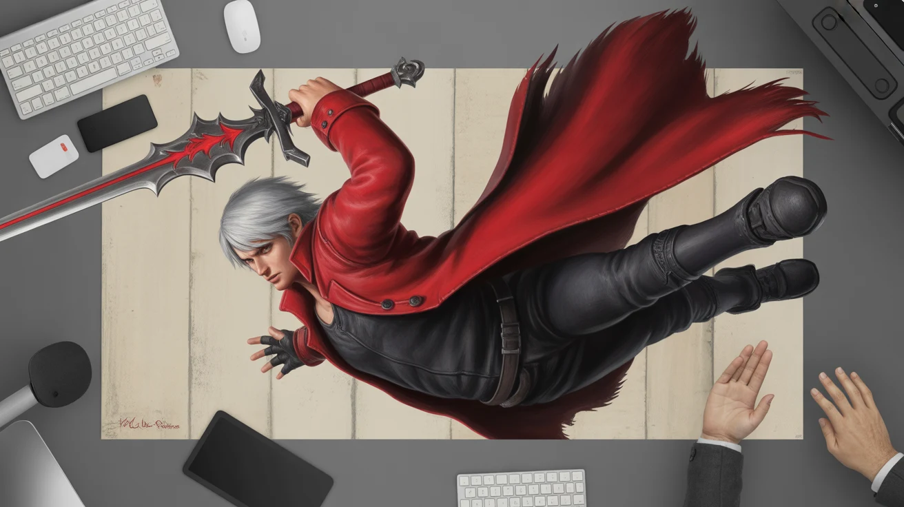 Gaming gaming desk mat design