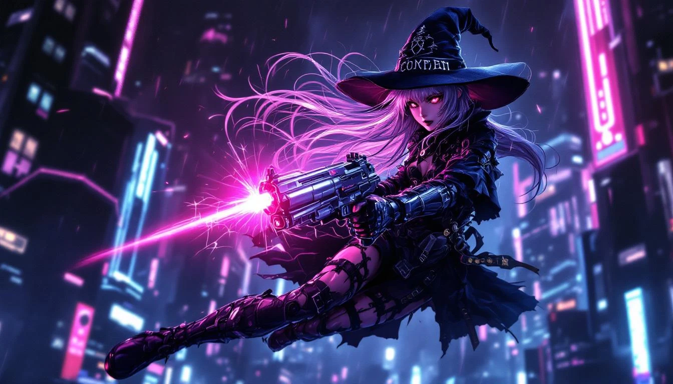 Neon Gun Witch