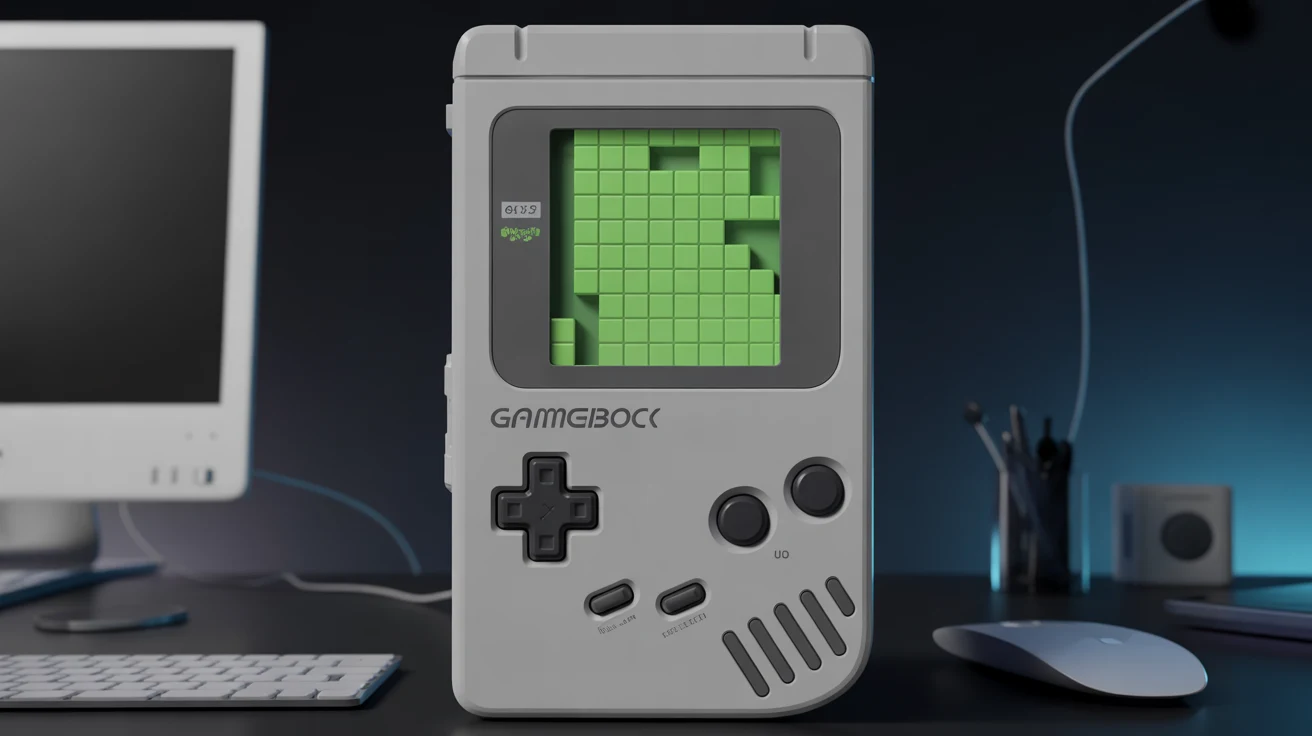 Retro gaming desk mat design