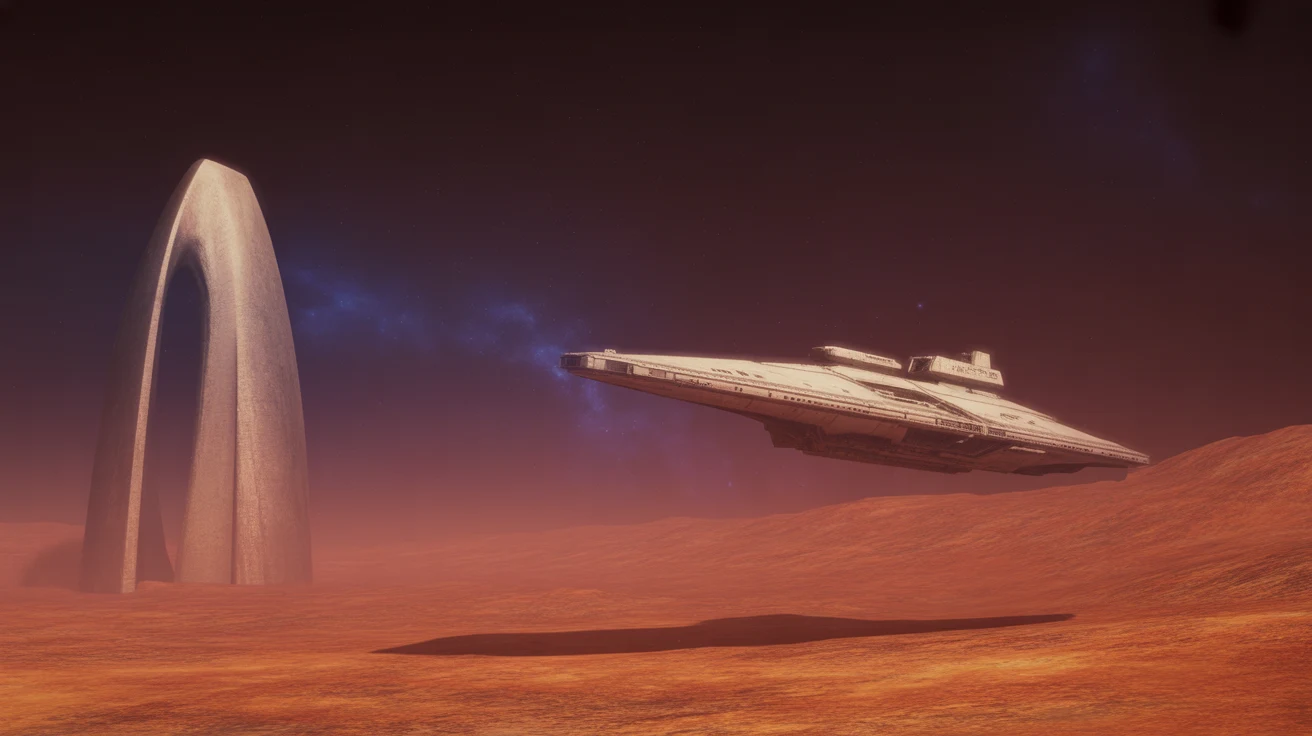 Space gaming desk mat design
