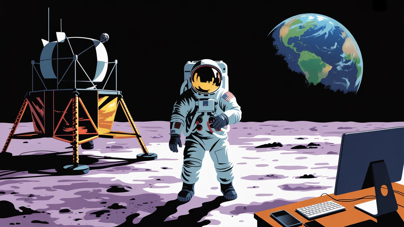Space gaming desk mat design