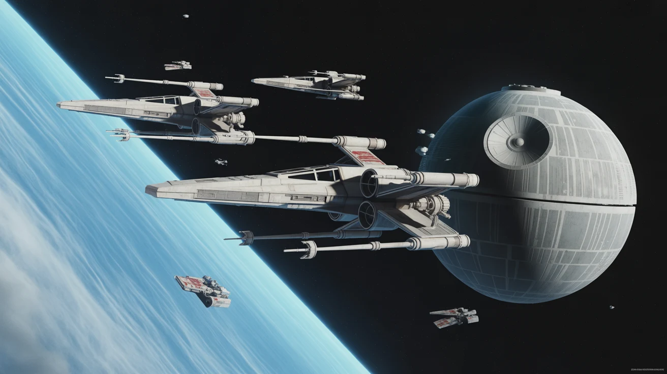 Space gaming desk mat design