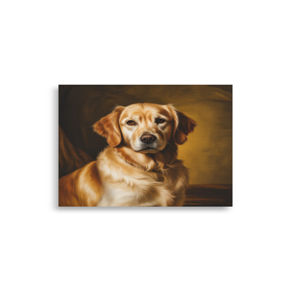Pet memorial portrait A4 print