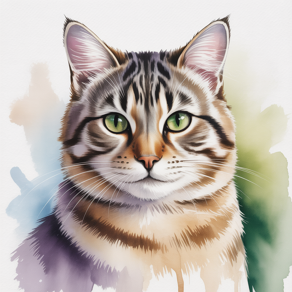 Watercolour memorial portrait