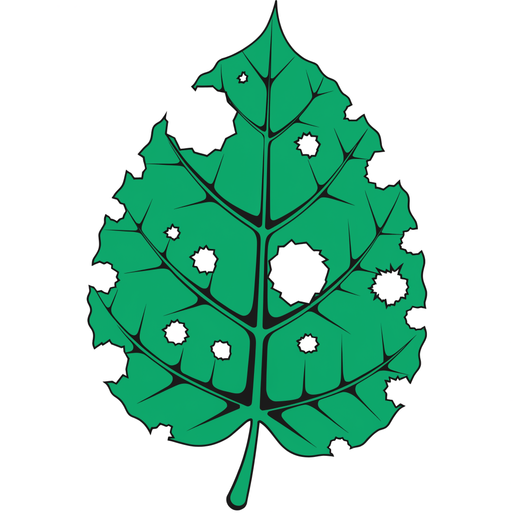 a munched leaf